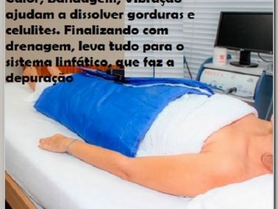 Celulite Gordura e Dores com Bandagem Calor e Vibroterapia