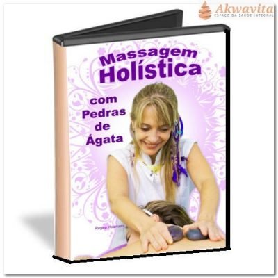 DVD Massagem Holística Estética Pedras Aquecidas- Belezain