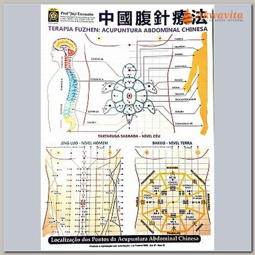 Mapa Terapia Fuzhen Acup Abdominal Chinesa