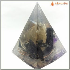 Orgonite faz Limpeza e Proteção Formato Pirâmide 9x12cm