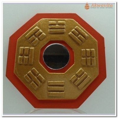 Baguá de Resina Colorido com Espelho Plano 13 cm