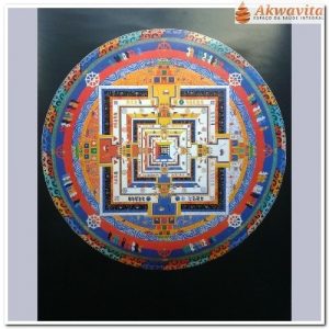 Mapa da Mandala Tibetana Kalachakra ou Roda do Tempo