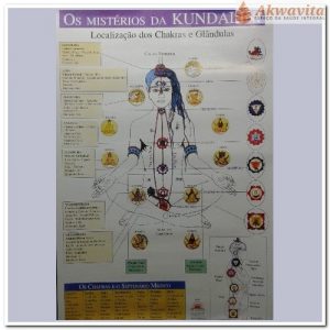 Mapa dos Mistérios da Kundalini dos Chakras e Glândulas