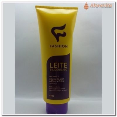 Leite Siliconizado Óleo Argan Diminui Volume Cabelo-Fashion