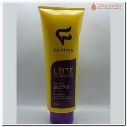 Leite Siliconizado Óleo de Argan Diminui Volume Cabelo 400 ml