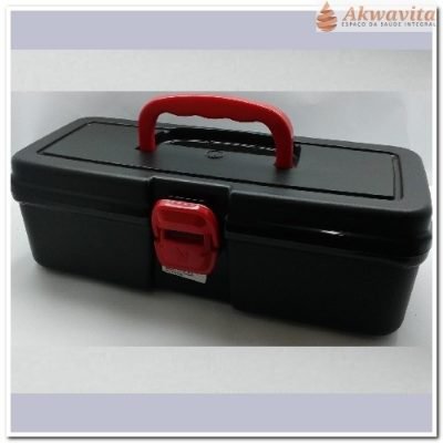 Maleta Plástica Preta material de Acupuntura 280x90x110mm-LJ