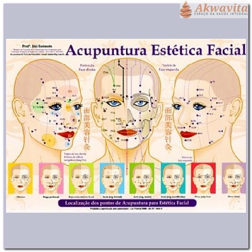Mapa Acupuntura para a Estética Facial Enomóto