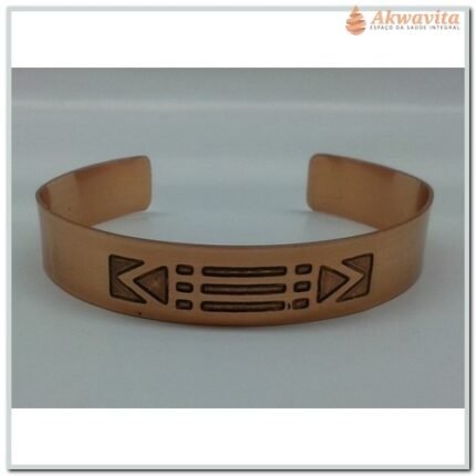 Pulseira de Cobre Pequena Símbolo Luxor Energia Negativa