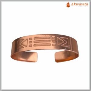 Pulseira de Cobre Símbolo Luxor P Feminina Energia Telúrica
