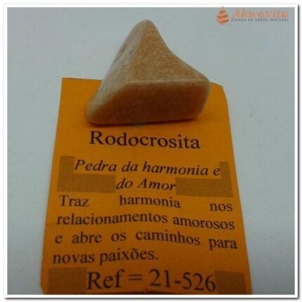 Pedra Rodocrosita Chakra Cardíaco Rolada Primeira linha