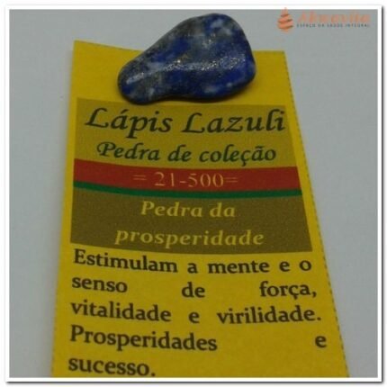 Pedra Lápis Lazúli Estimula a Mente Rolada Primeira linha