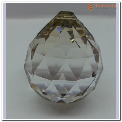 Cristal Multifacetado Egípcio Asfour Bola Pendurar 4cm