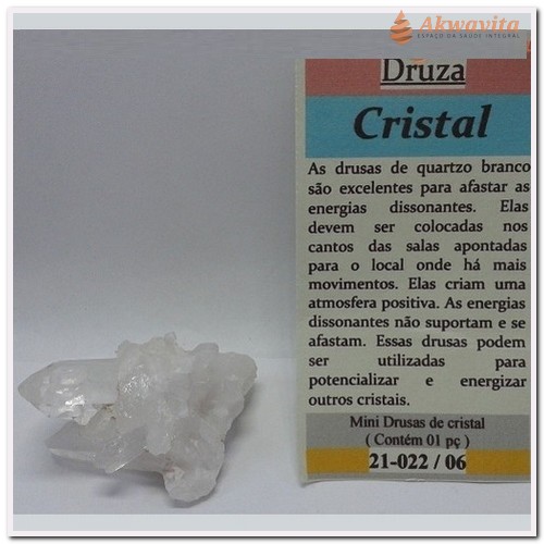 Pedra em Drusa Cristal Compartilhamento de Espaços Mini 25gr