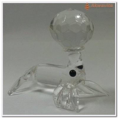 Cristal lapidado no formato Foquinha Limpeza