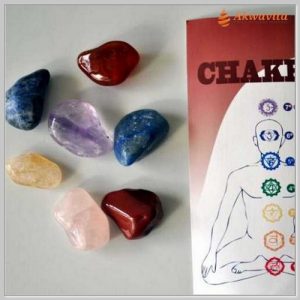 kit de Pedras dos Chakras Para seu Equilíbrio 7 pedras médias: