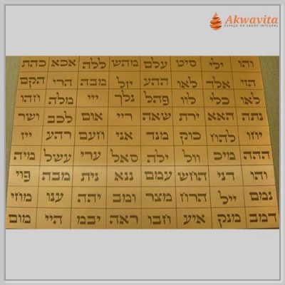 72 Nomes de Deus Gráfico Radiônico Cobre Fenolite 21x30cm