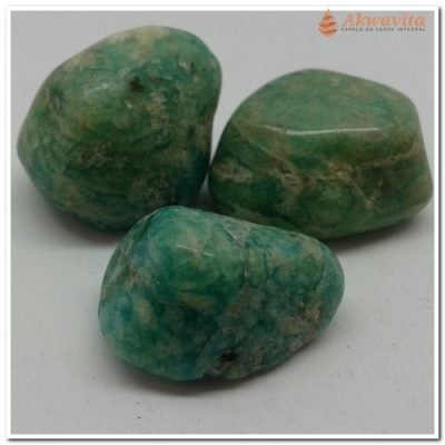 Pedra Amazonita Energia Curativa dos Índios Rolada PMG