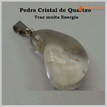 Pingente de Pedra Cristal Manutenção da Saúde Proteção