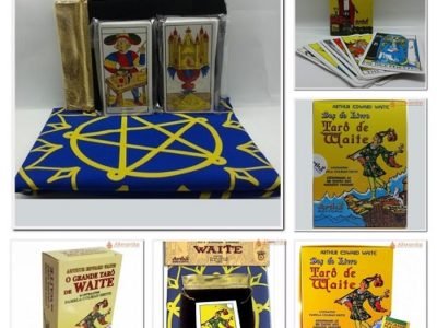 Tarô de Waite Cartas livro ou Kit com Toalha Ed Artha