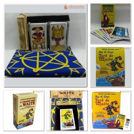 Tarô de Waite Cartas livro ou Kit com Toalha Ed Artha