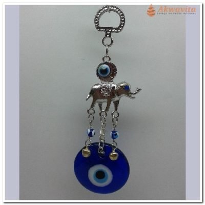 Pendente Amuleto Olho Grego Bolacha Elefante
