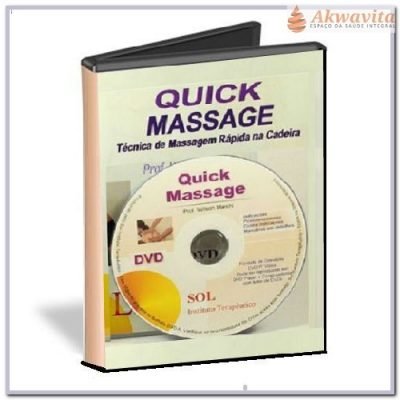 DVD Quick Massage Téc. da Massagem na Cadeira-S instituto