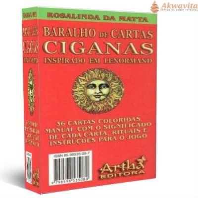 Mini Baralho de Cartas Ciganas Lenormand 36 Cartas- Ed.Artha
