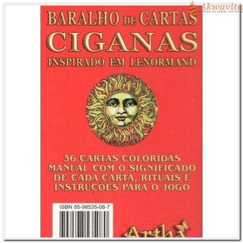 Baralho de Cartas Ciganas 36 Cartas Editora Artha - Baralho