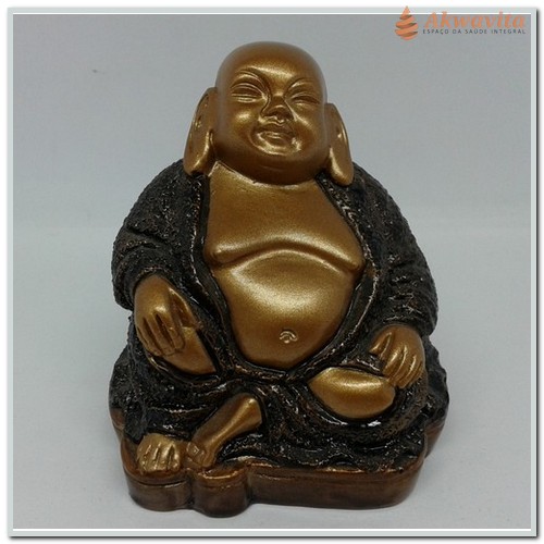 Buda da Alegria Dourado Sentado - CJA