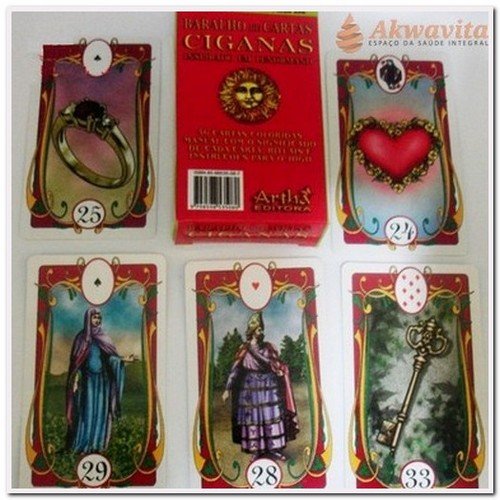 BARALHO DE CARTAS CIGANAS ROSALINDA DA MATA 36 CARTAS