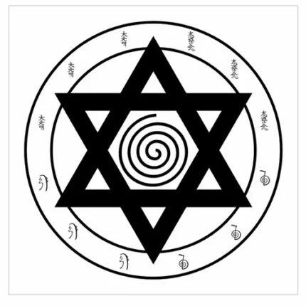 Mandala Reiki Emissor Energia Gráfico Radiônico 17x17 PVC