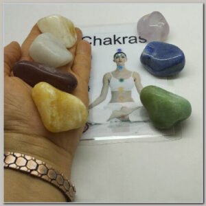 kit de Pedras dos Chakras Harmonize-os 7 pedras G