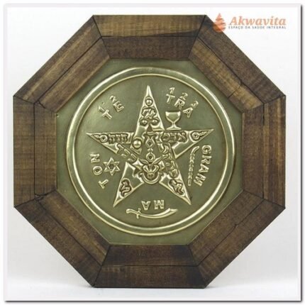 Quadro Aplique em Cobre Alto Relevo Tetragramaton