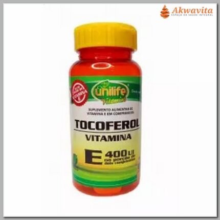 Vitamina E Tocoferol 200UI Prevenção da Saúde 60 comp