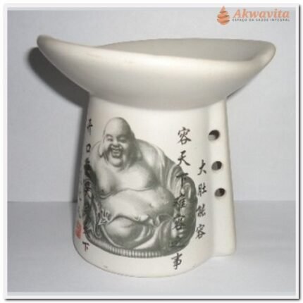 Aromatizador Buda em Porcelana Aquecimento à Vela