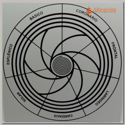 Equilíbrio dos Chakras Gráfico Radiônico PVC 17x17