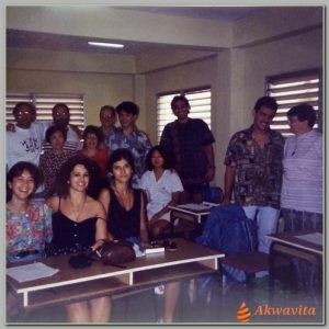 Neide Fonseca em curso em Cuba em 1996