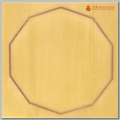 Decágono Gráfico Radiônico Cobre Fenolite Duplo e Simples