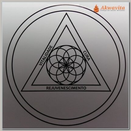 Revitalizador dos Chakras Gráfico Radiônico de PVC 17cm