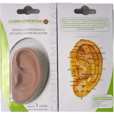 Modelo Orelha de Silicone para Estudo de AuriculoterapiaModelo Orelha de Silicone para Estudo de Auriculoterapia
