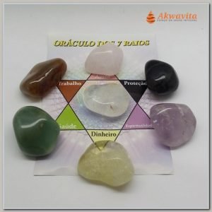 kit Pedras dos 7 Raios Oráculo Amor Saúde Proteção G