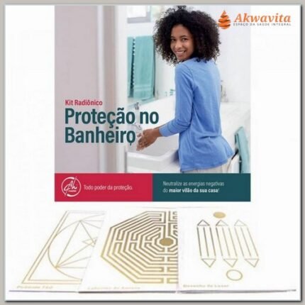 Kit de Placas Radiônicas Para Proteção no Banheiro