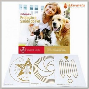 Kit de Placas Radiônicas Para Proteção Saúde do Pet