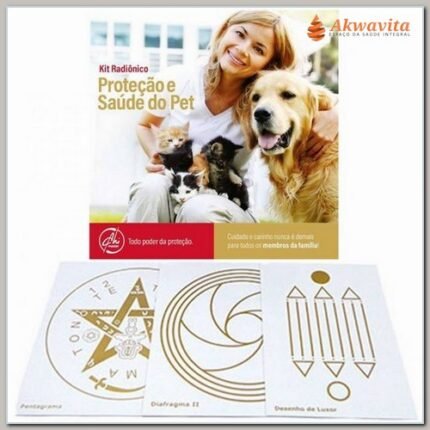 Kit de Placas Radiônicas Para Proteção Saúde do Pet