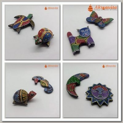 Imãs de Geladeira Produto Artesanal Bali Diversos Kit 2UN