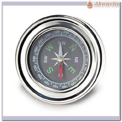 Bússola Magnética Modelo Aço Compass 8cm