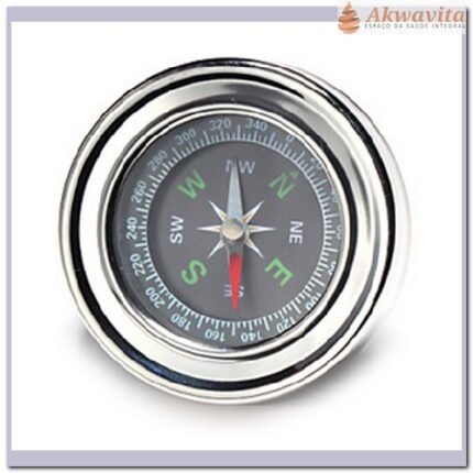 Bússola Magnética Modelo Aço Compass 8cm