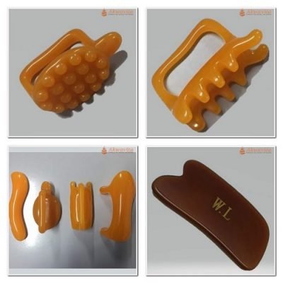 GuaShá Resina Mod Variados Uso Facial Corporal Coluna-Fe