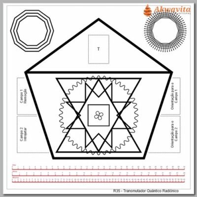 Transmutador Quântico Gráfico Radiônico PVC- MSS