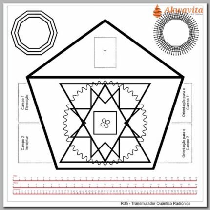 Transmutador Quântico Emoções Saúde Gráf Radiônico PVC